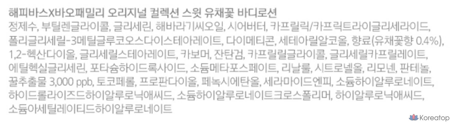 Лосьон для тела Happy Bath Bao Family Original Collection с ароматом сладкой рапсовой пальмы, 500 г, 1 шт.