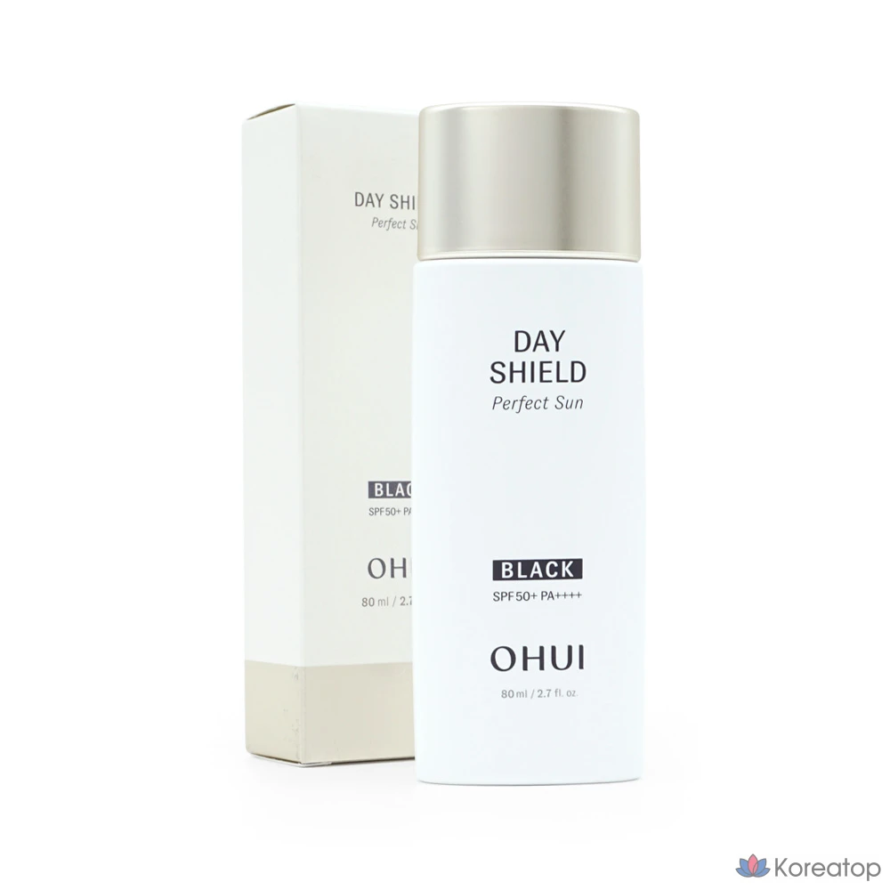 Солнцезащитный крем Ohui Day Shield Perfect Sun Black SPF50+ PA++++, 80 мл, 1 шт.