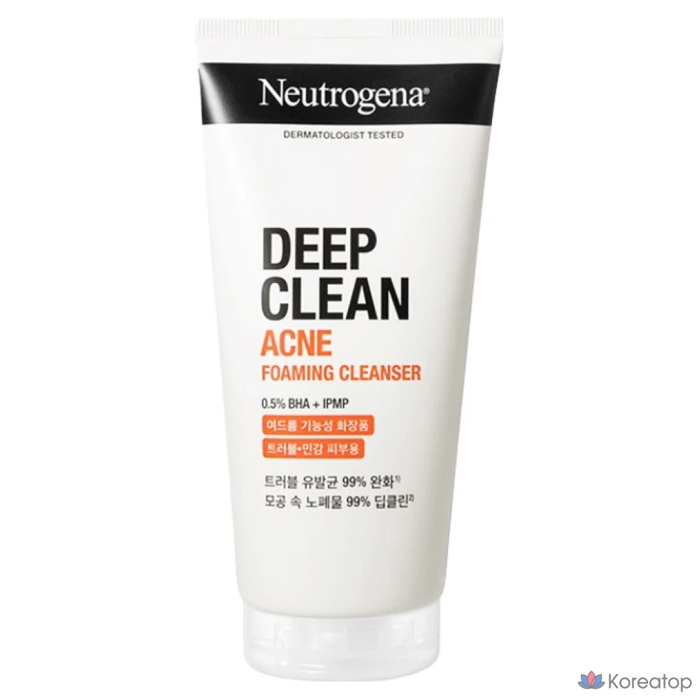 Очищающая пенка Neutrogena Deep Clean Acne Foaming Cleanser, 150 г, 1 шт.