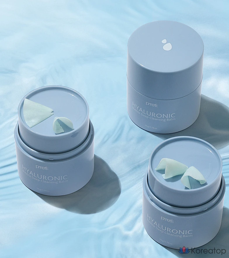 Очищающий бальзам Prreti Hyaluronic Bubble Deep Cleansing Balm, 50 г, 1 шт.