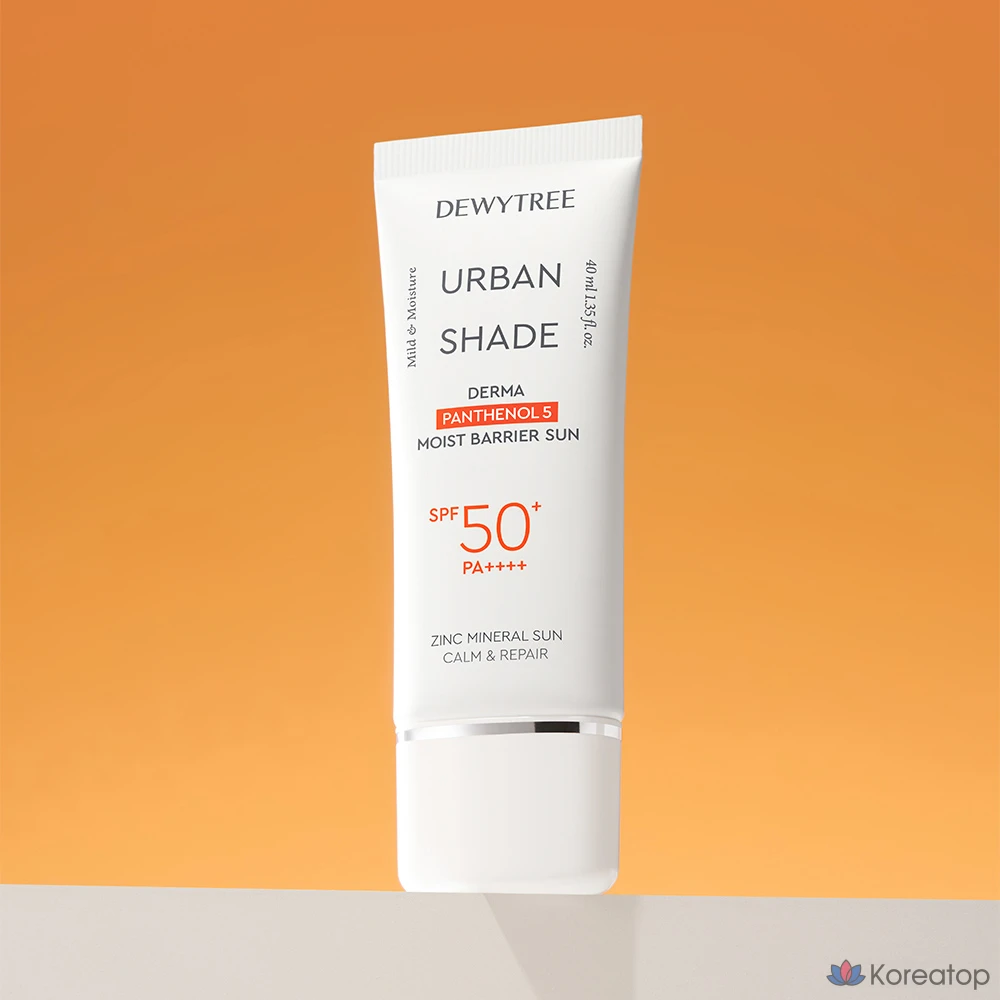 Солнцезащитный крем Dewytree Urban Shade Derma Panthenol 5 Moisture Barrier Sunscreen SPF50+ PA++++, 40 мл, 1 шт.
