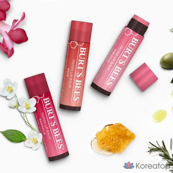 Тонированный бальзам для губ Burt's Bees, розовый, 4,25 г, 1 шт.