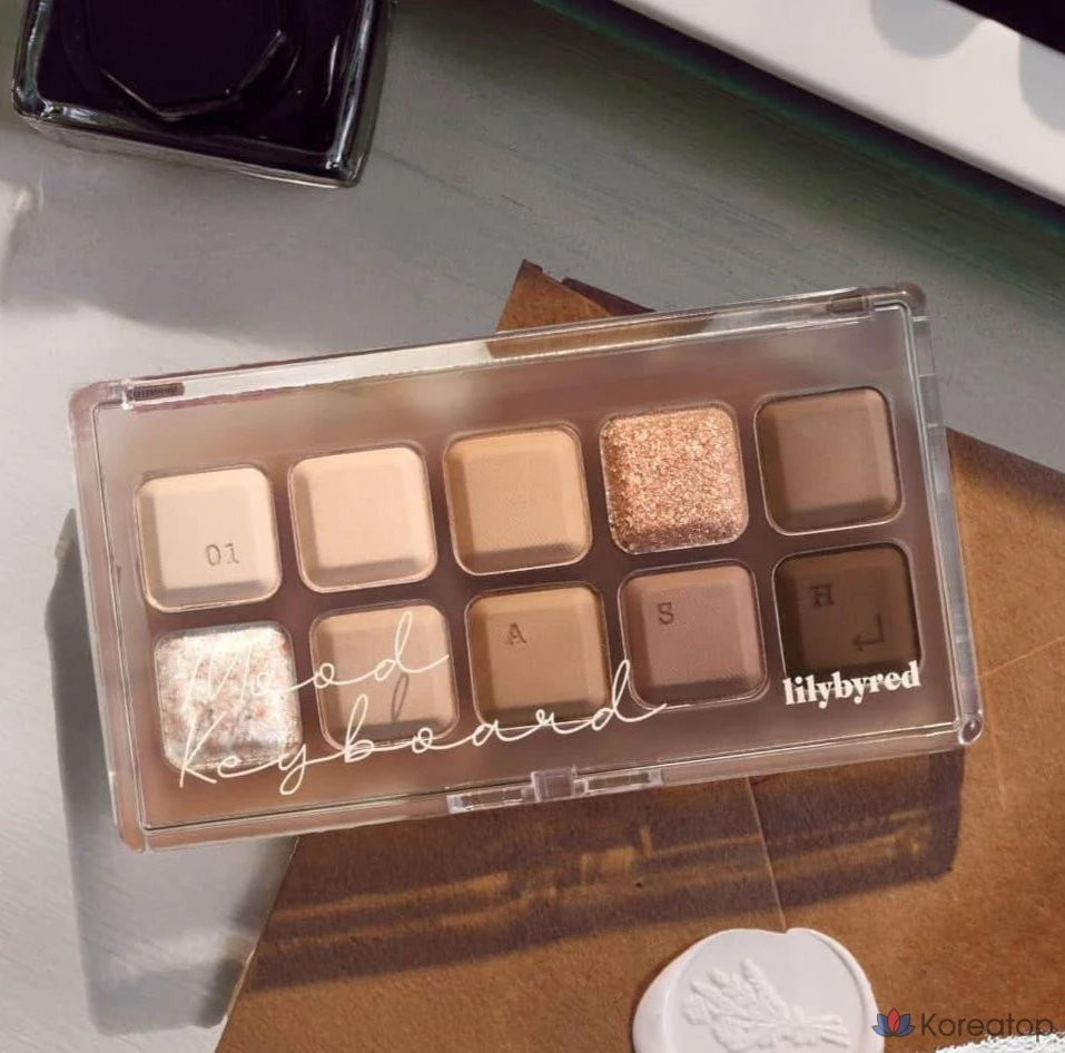 Палитра для век Lilybyred Mood Keyboard Eye Palette, оттенок 00 Angel Core, 1 шт., фото 6