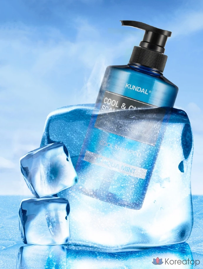 Освежающий шампунь для кожи головы Kundal Cool & Clear с ароматом аквамяты, 1,058 л, 1 шт., фото 6