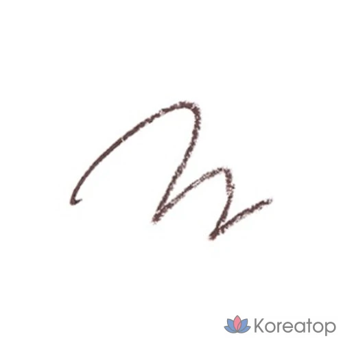 Карандаш для глаз The Saem Three Edge Pencil Eyeliner BR01 0.25 г, 02 темно-коричневый, 1 шт., фото 2