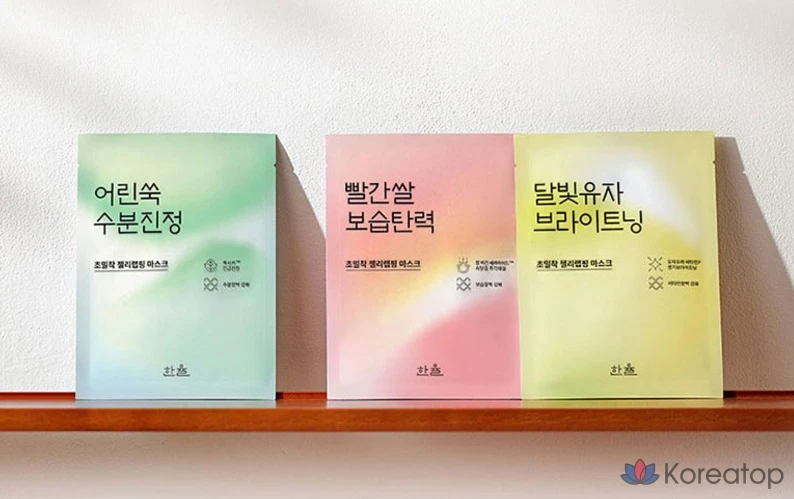 Увлажняющая обертывающая маска с полынью от Hanyul Young, 5 штук, 1 упаковка, фото 8