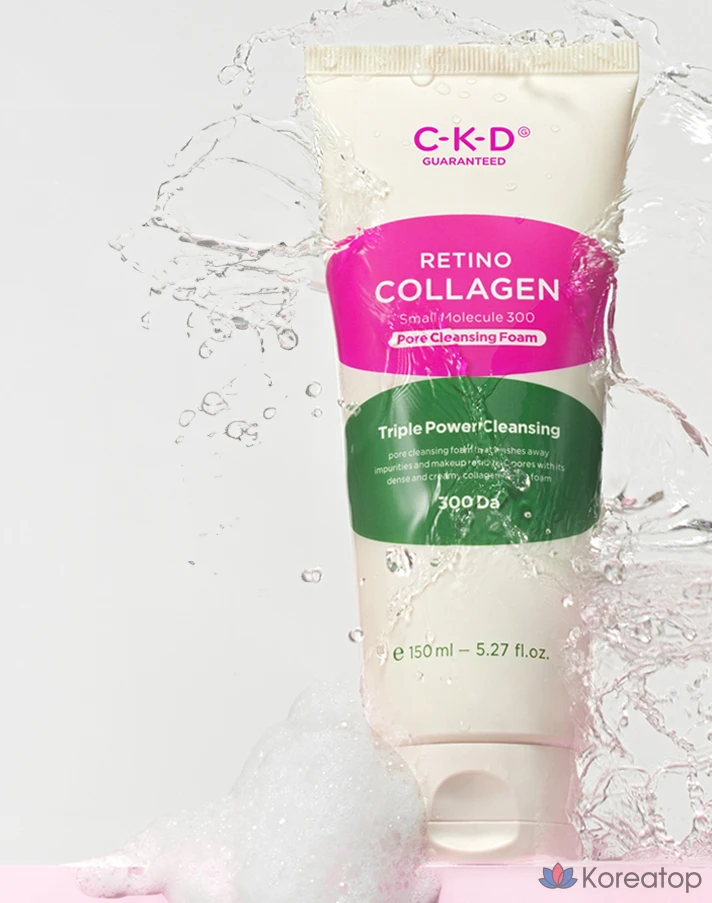 Очищающая пенка для пор CKD Retino Collagen Low Molecular 300, 1 шт., фото 2