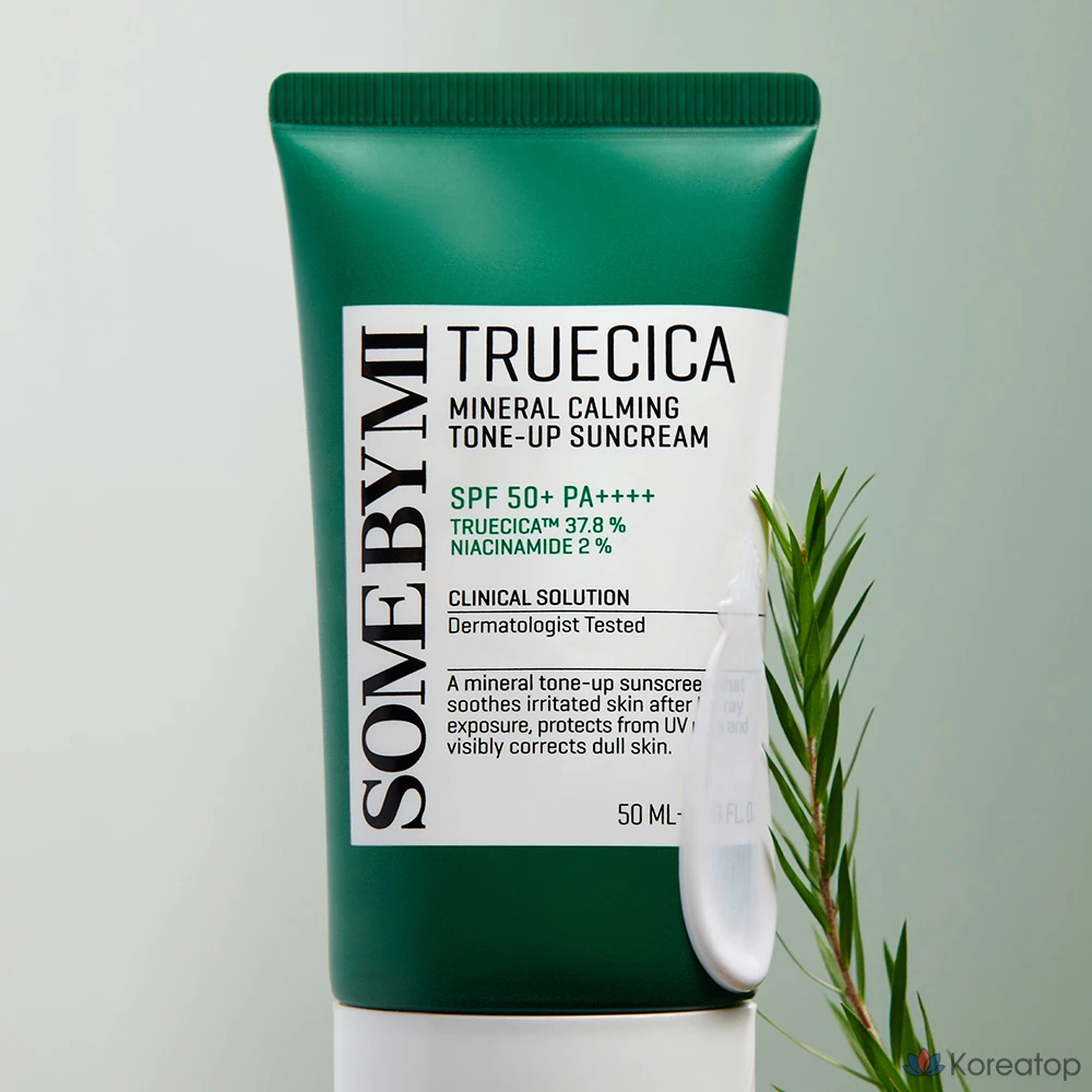 Солнцезащитный крем Some By Mi Truecica Inorganic Sunscreen Calming Tone Up Sunscreen SPF50+ PA++++, 50 мл, 1 шт.