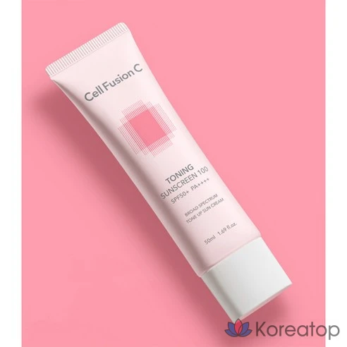 Cell Fusion C Солнцезащитный тонизирующий крем Toning Sunscreen 100 SPF 50+ PA++++, 50 мл