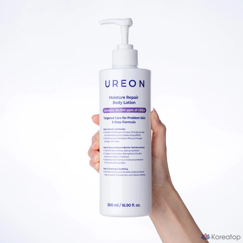 Лосьон для тела Urea Moisture Repair для проблемной кожи, кожи с мурашками, «змеиной кожей», отмершими клетками и расширенными порами, 1 шт., 500 мл.