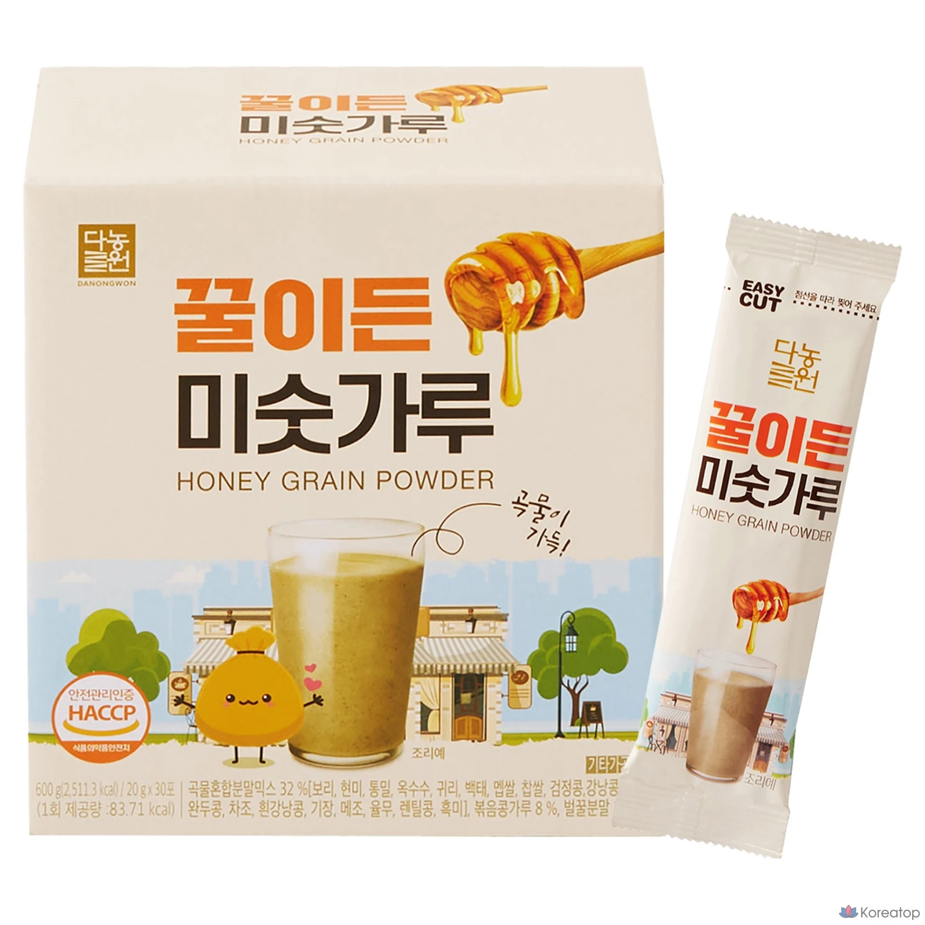 Порошковый напиток Danongwon Honey Misutgaru, 600 г, 30 шт.