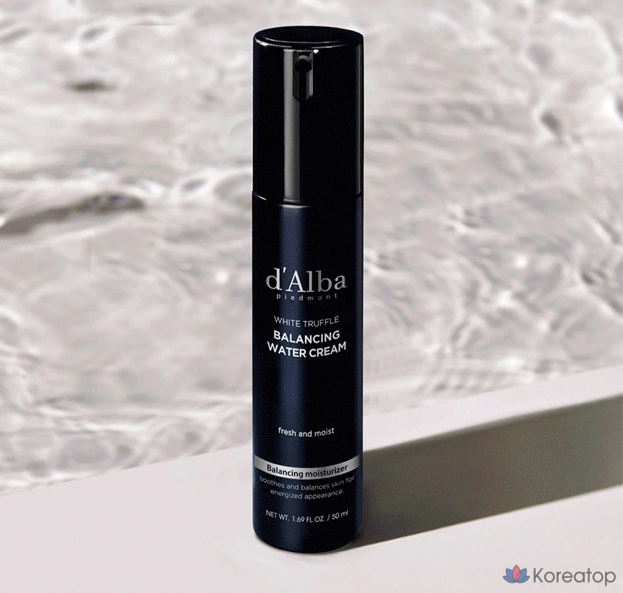 Набор D'alba All-in-One Men's Balancing Water Cream 50 мл (3 шт.) + пенка для умывания с низким уровнем раздражения 80 мл (1 комплект)