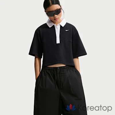 Поло женское Nike Sportswear Oversized Short-Sleeve Polo, фото 3