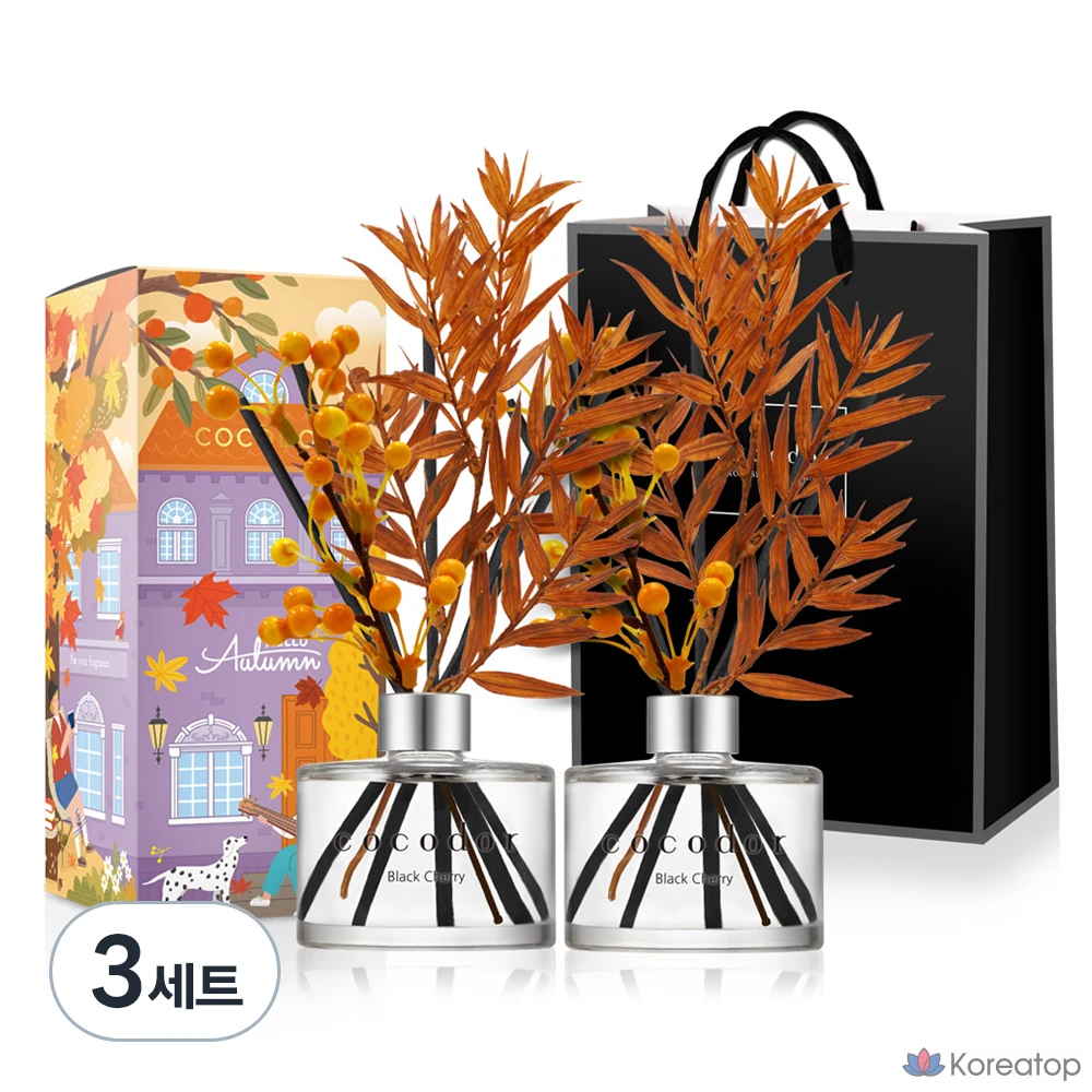 Диффузор для дома Cocodor Perfume Autumn Diffuser, Black Cherry, 200 мл, 6 шт.