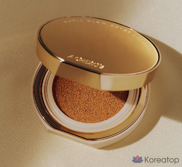 Тональный крем-кушон Noble Glow Cover Cushion Foundation 12 г + сменный блок 12 г, № 23, нейтральный бежевый, 1 шт.