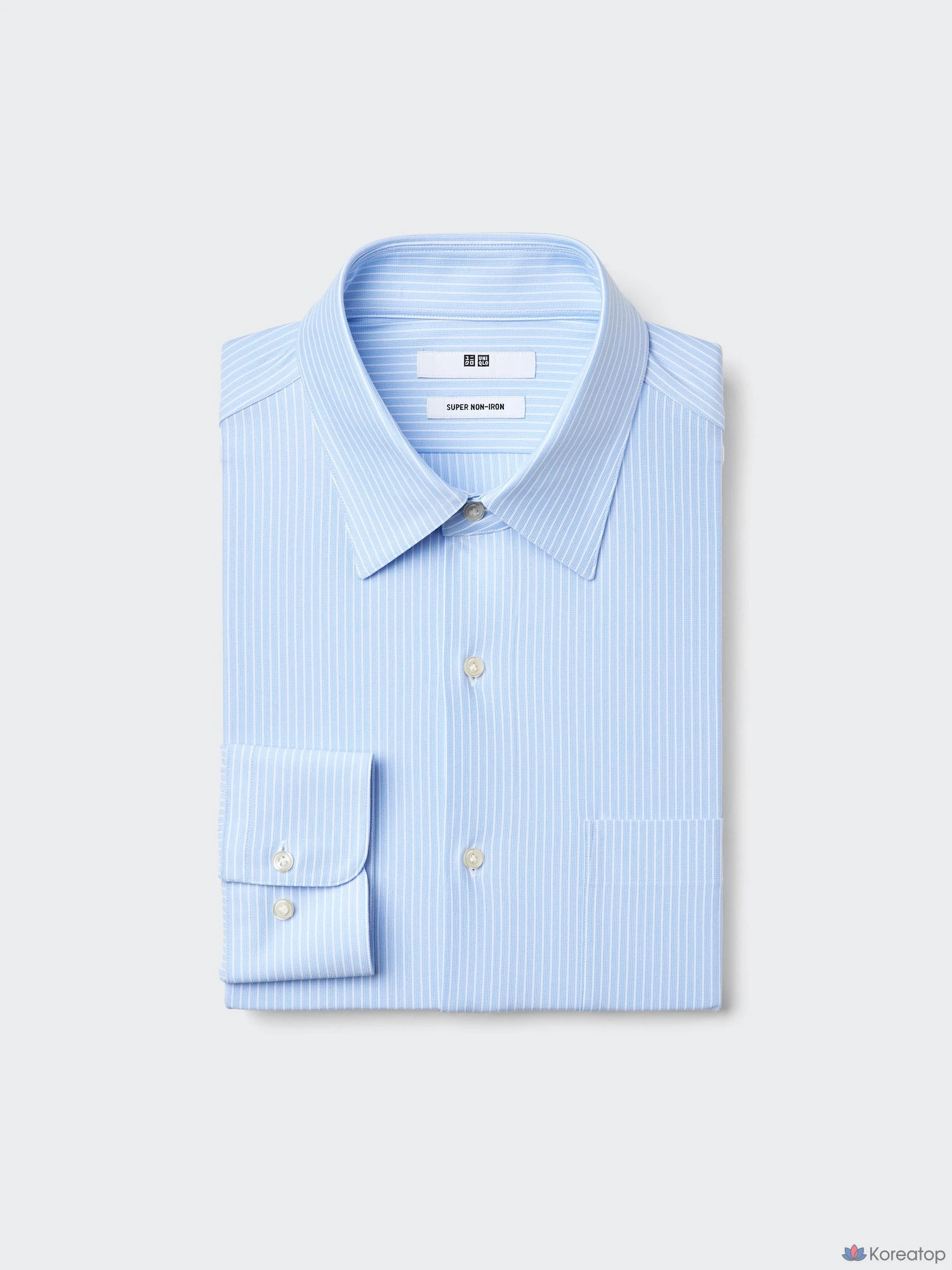 Рубашка Uniqlo Super Non-Iron Stretch Shirt (Regular Collar) Stripe B