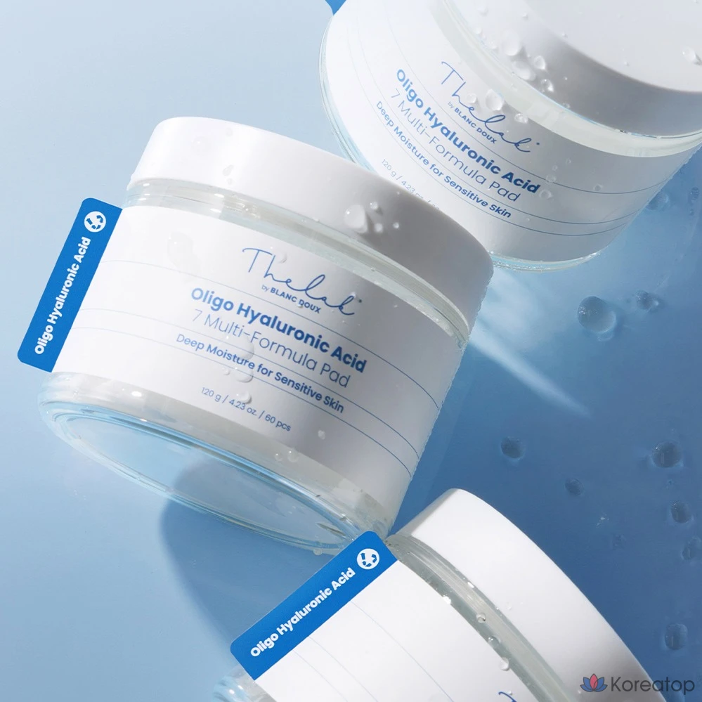 The Lab by Blanc Doux Oligo Hyaluronic Acid 7 Multi Formula Pad, 120 г, 60 листов, 1 шт.
