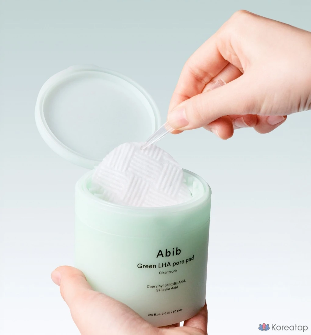Абиб Грин LHA Подушечки для очищения пор Clear Touch, 210 мл, 60 листов, 1 шт.