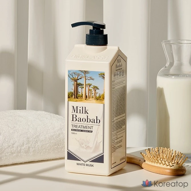 Средство для ухода за волосами Milk Baobab с ароматом белого мускуса, 1 л, 1 шт., фото 2
