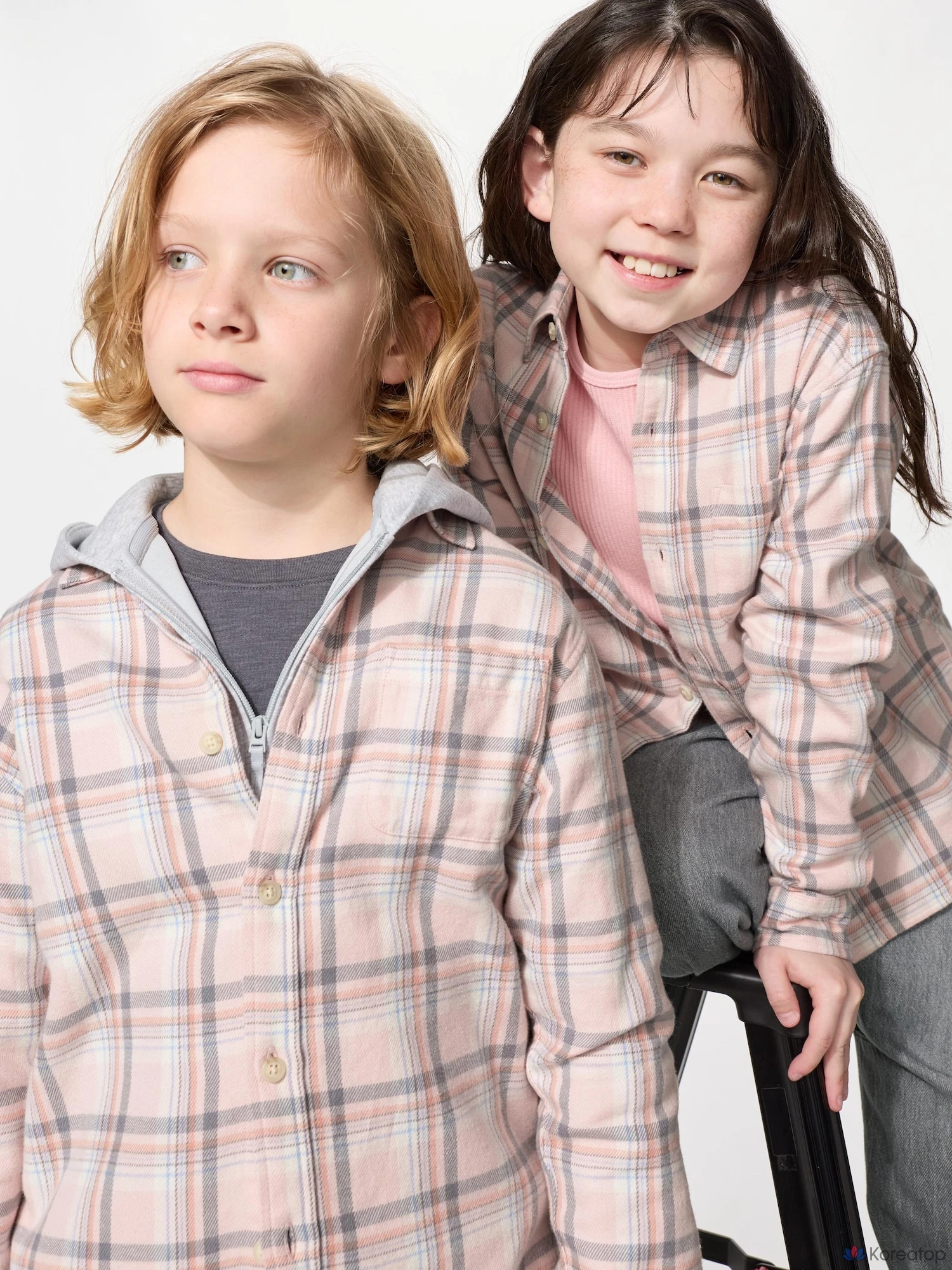 Рубашка детская Uniqlo Flannel Check Shirt A