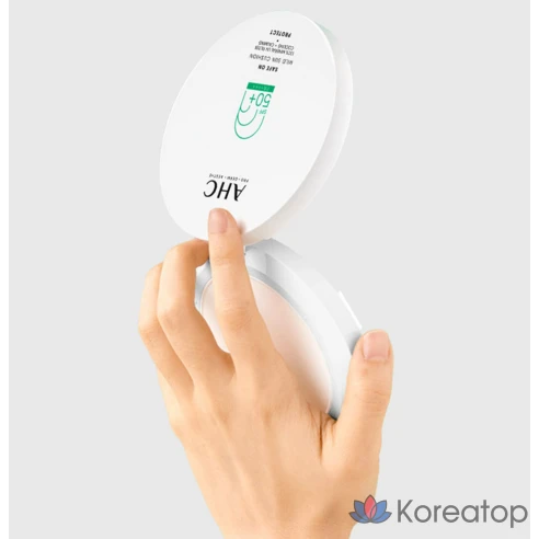 Солнцезащитный крем-кушон успокаивающий AHC SPF50+ PA++++, 25 г