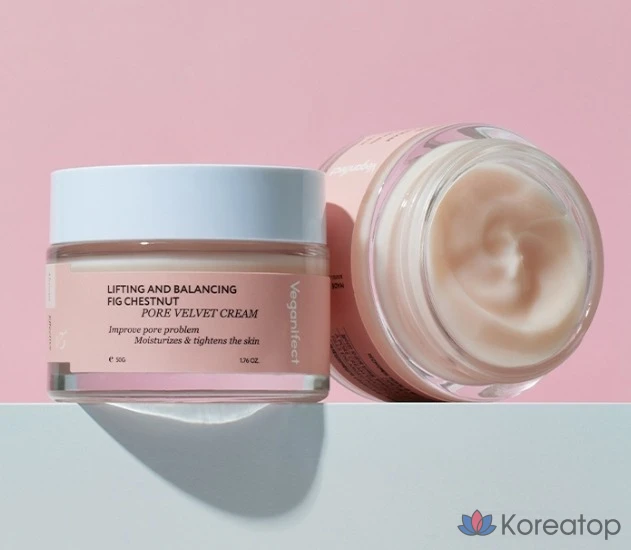 Увлажняющий крем для сужения пор Veganifect Lifting & Balancing Moisturizing Pore Velvet Cream, 50 г, 1 шт.