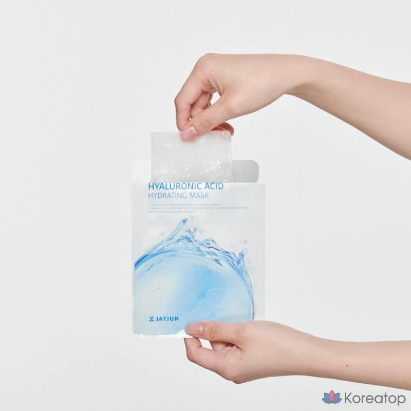 Увлажняющие маски с гиалуроновой кислотой Jayjun, упаковка из 10 штук, 3 упаковки, фото 2