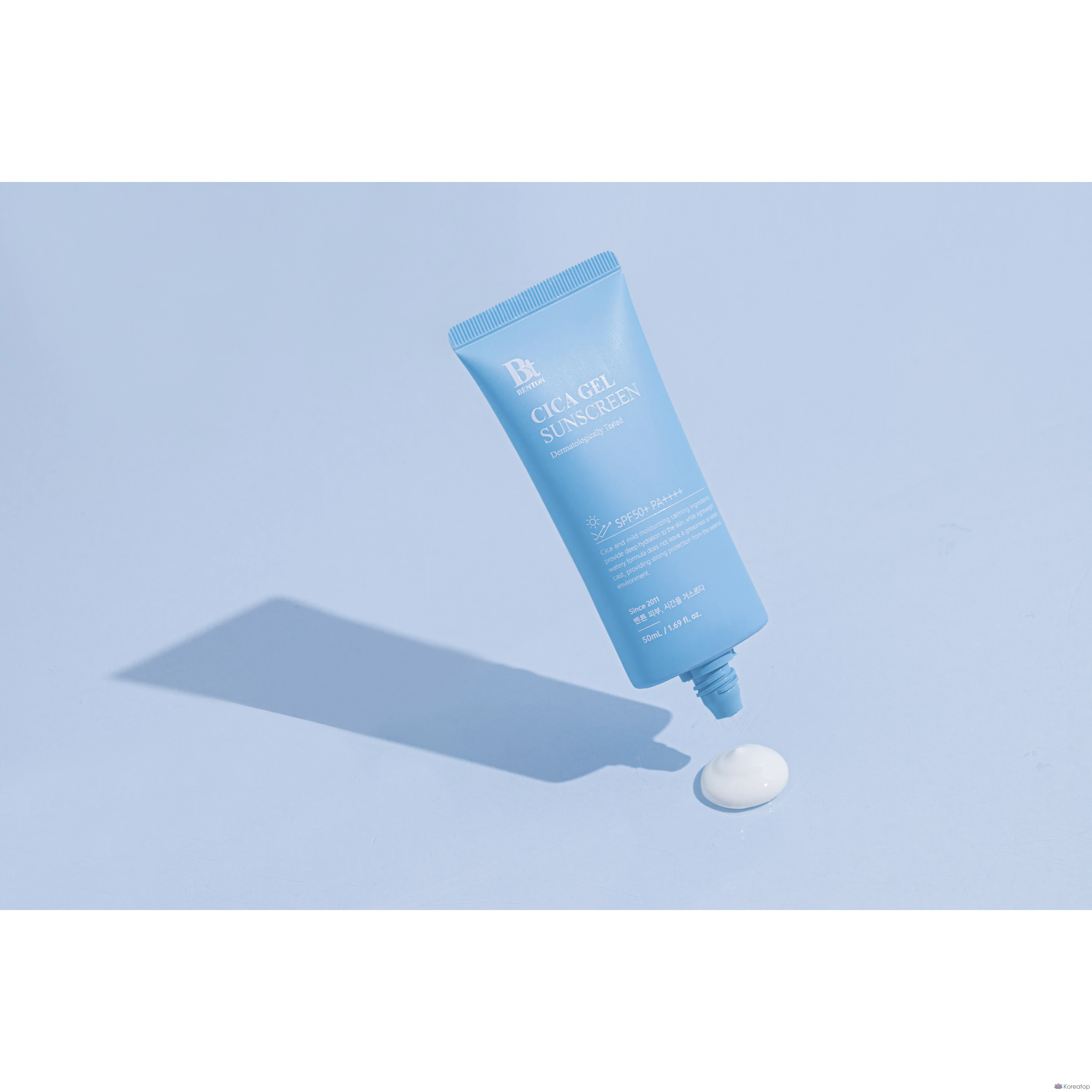 Увлажняющая солнцезащитная сыворотка Benton Cica, солнцезащитный крем SPF50+ PA++++, 50 мл, 1 шт.