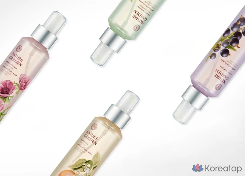 Парфюмированный спрей для тела The Face Shop Nature Garden Anemone Breeze с цветочным ароматом, 155 мл, 1 шт.