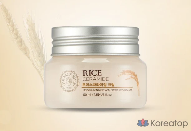 Увлажняющий крем The Face Shop с рисом и керамидами, 50 мл, 1 шт.