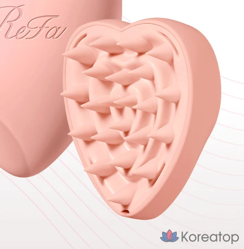 Расческа-щетка для волос ReFa Heart Brush for Scalp, оттенок Matte Rose, 1 шт., фото 8