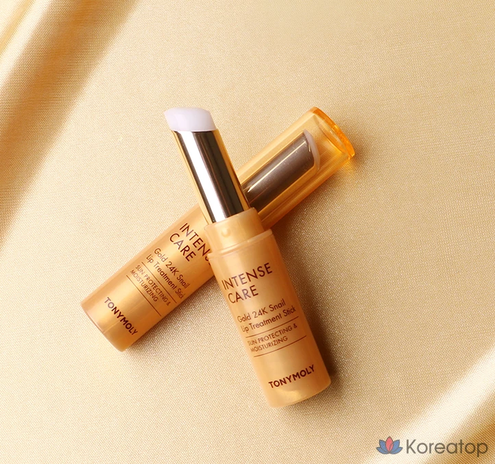 Бальзам для губ Tony Moly Intense Care Gold 24K Snail Treatment Stick, 3,5 г, 1 шт., фото 3