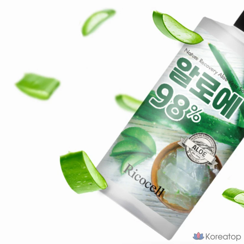 Успокаивающий гель с алоэ вера Ricocell Nature Recovery EX, 1 л, 1 шт.