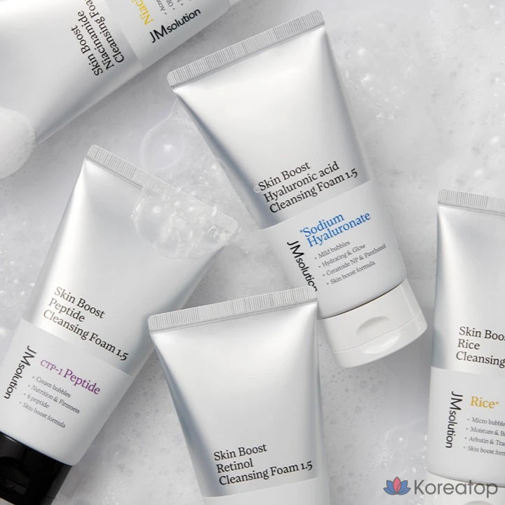 Очищающая пенка для лица JM Solution Skin Boost с гиалуроновой кислотой, 1,5 шт., 150 мл