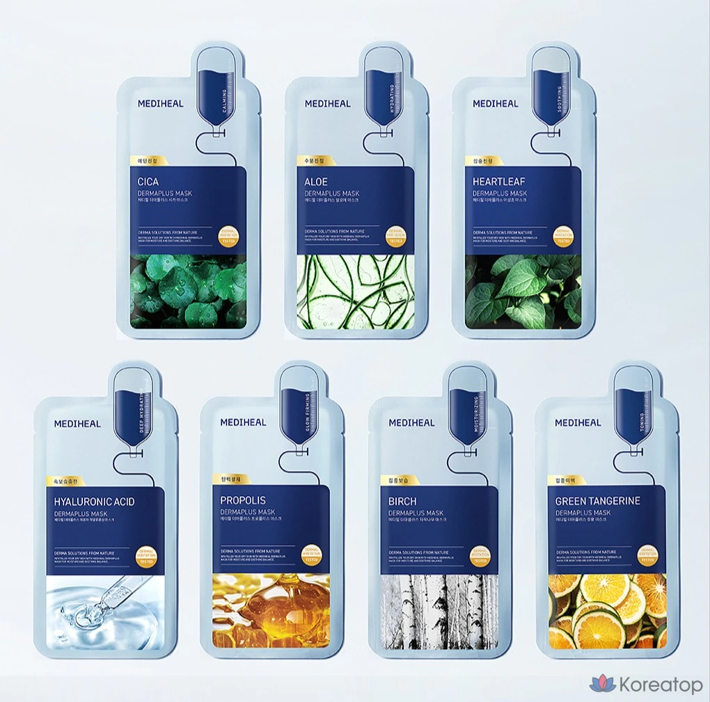 Mediheal Derma Plus Маска из полыни, 10 шт., 1 упаковка, фото 8