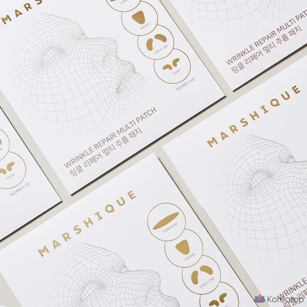 Пластыри от морщин Marshique для домашнего ухода, 60 пластырей, 1 упаковка, 60 штук, фото 6