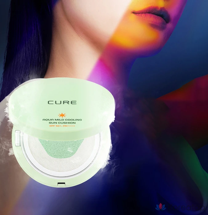 Солнцезащитный крем-кушон KIM JEONG MOON Aloe La Sense Loe Cure Aqua Mild Cooling Sun Cushion SPF50+ PA++++, 25 г, 1 шт.