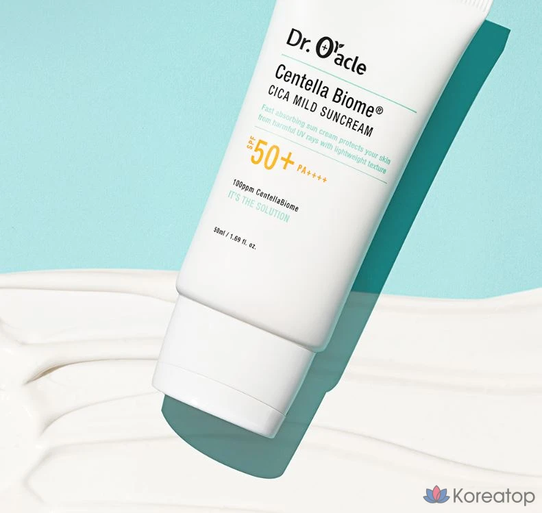 Солнцезащитный крем Dr.Oracle Centella Biome Cica Mild Sunscreen SPF50+ PA++++, 50 мл, 1 шт.