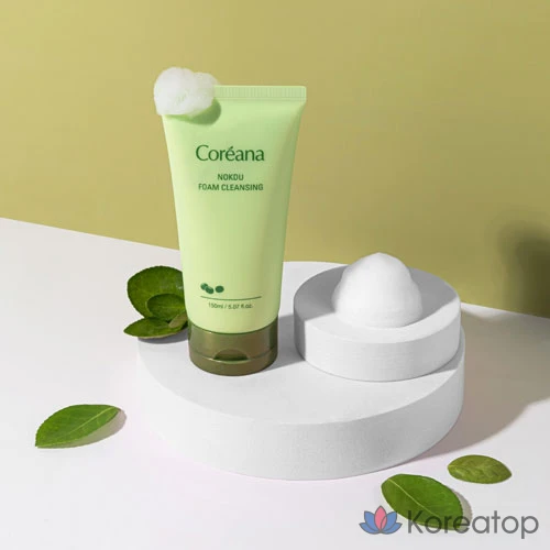 Очищающая пенка для лица Coreana с зелеными бобами, 150 мл, 1 шт.