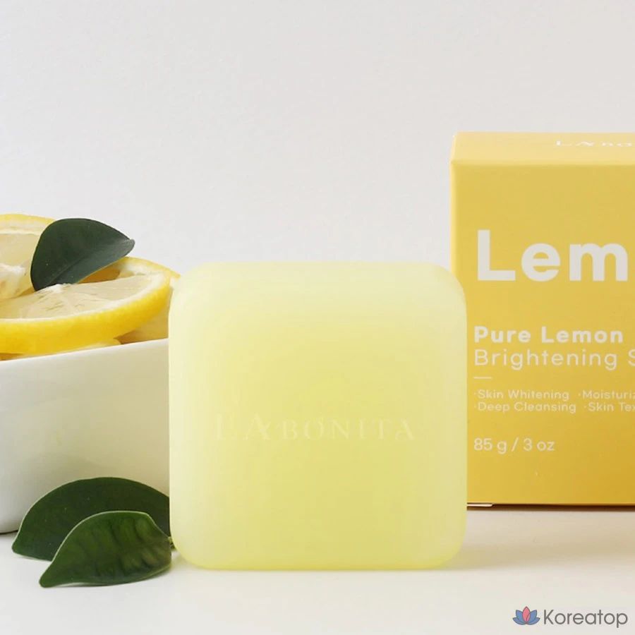 Осветляющее мыло Labonita с чистым лимоном, 85 г., фото 4