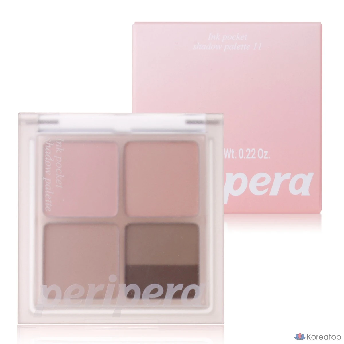 Палетка теней Peripera Ink Pocket Shadow Palette, оттенок 11 Coral with Cherry Blossom Filter, 1 шт.
