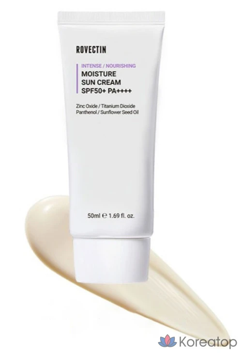 Солнцезащитный крем Rovectin Intense Moisture Sunscreen SPF 50+ PA++++, 50 мл, 1 шт.