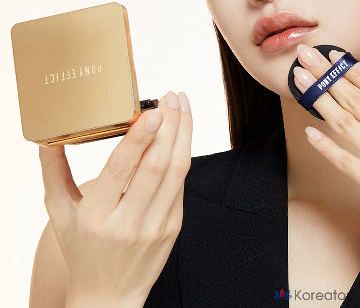 Кушон Pony Effect Coverstay Cushion Foundation EX (основа + рефил), оттенок Warm 21 Natural Ivory, 15 г + 15 г, 1 шт.