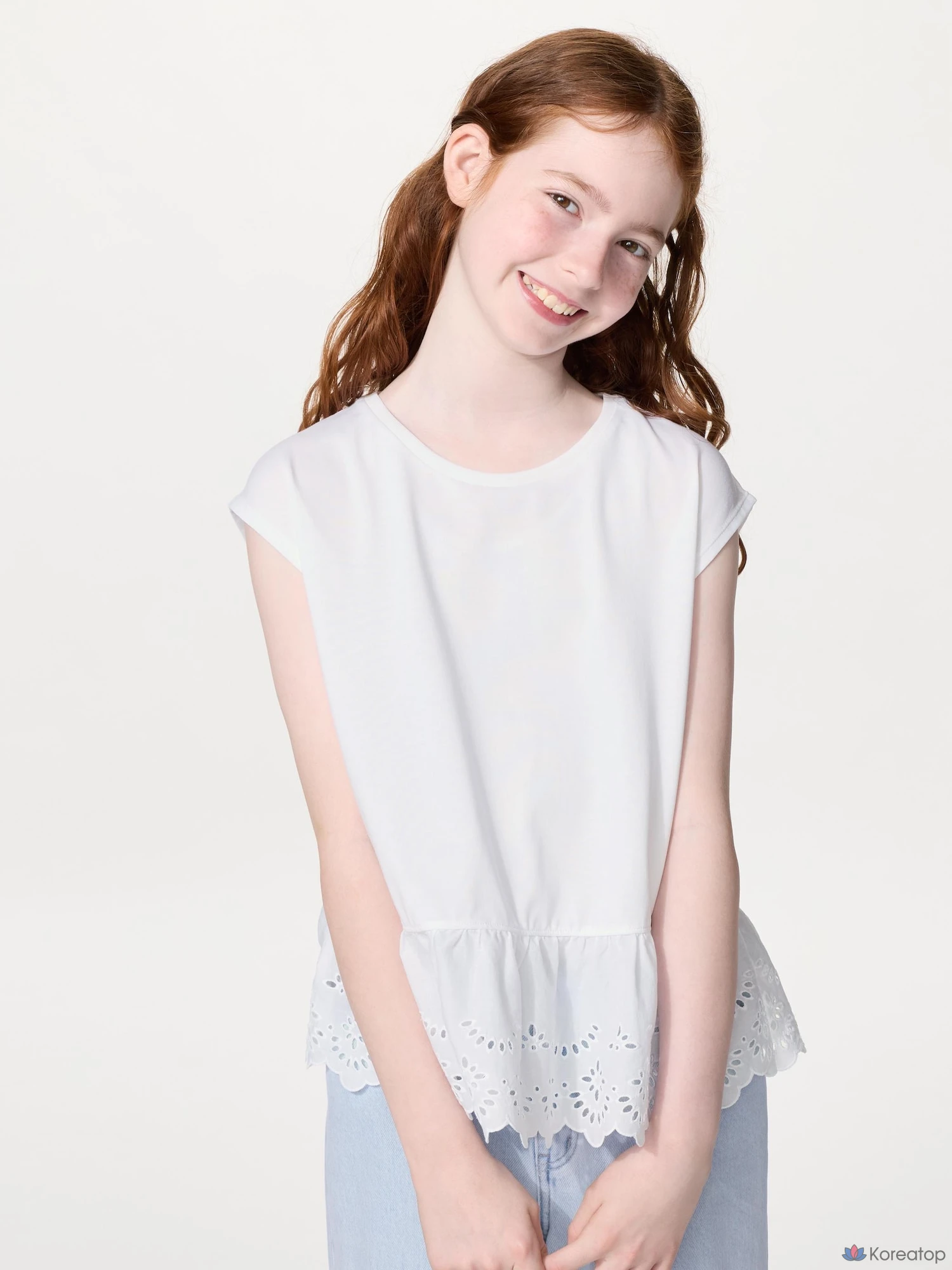 Футболка для девочек Uniqlo Embroidery Combination T