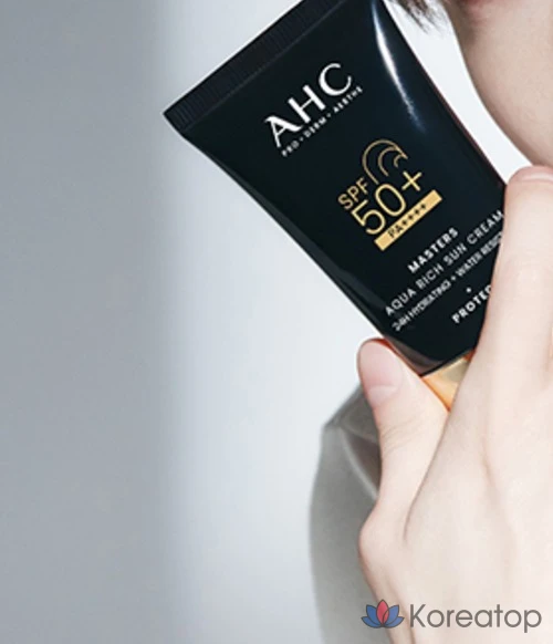 Солнцезащитный крем AHC Masters Aqua Rich Sun Cream SPF50+ PA++++, 50 мл, 1 шт., фото 7