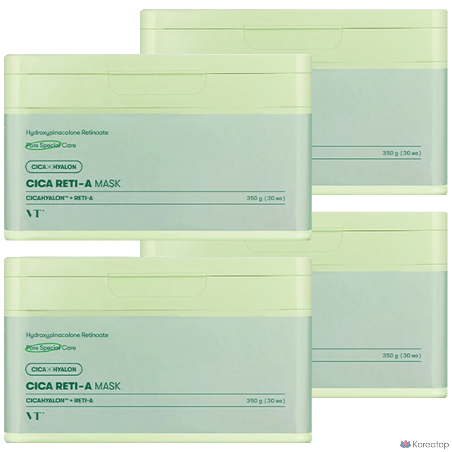 Маска для лица VT Cosmetics Cica Reti-A, 4 упаковки, 30 штук