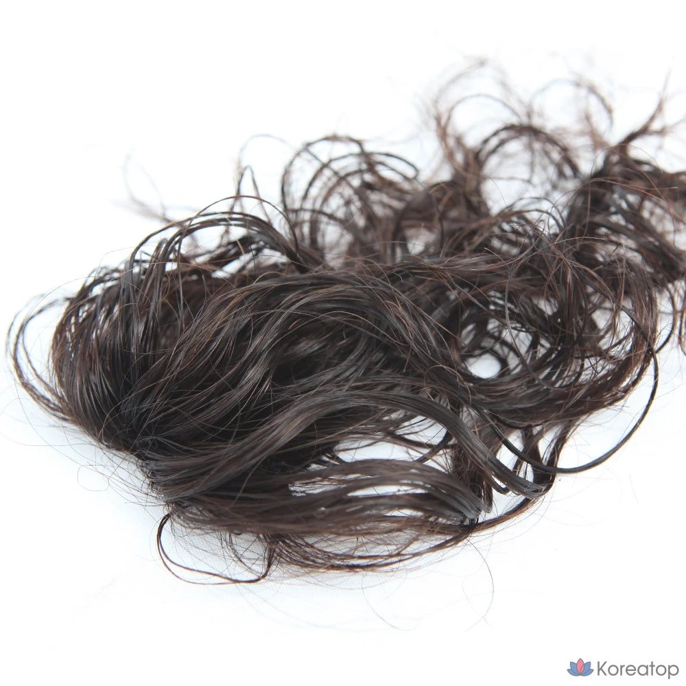 Парик Fox Wig с одной заколкой для создания объема и частичной укладки на макушке, модель W2012, 4 см x 3 см/20 см, 1 шт., натуральный коричневый цвет., фото 3