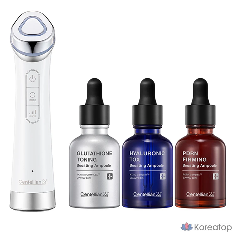 Массажер для кожи Centellian24 Derma Pulse Booster Multi-Shot + 3 ампулы для усиления эффекта, DKPC24-1 (Multi-Shot), разные цвета.