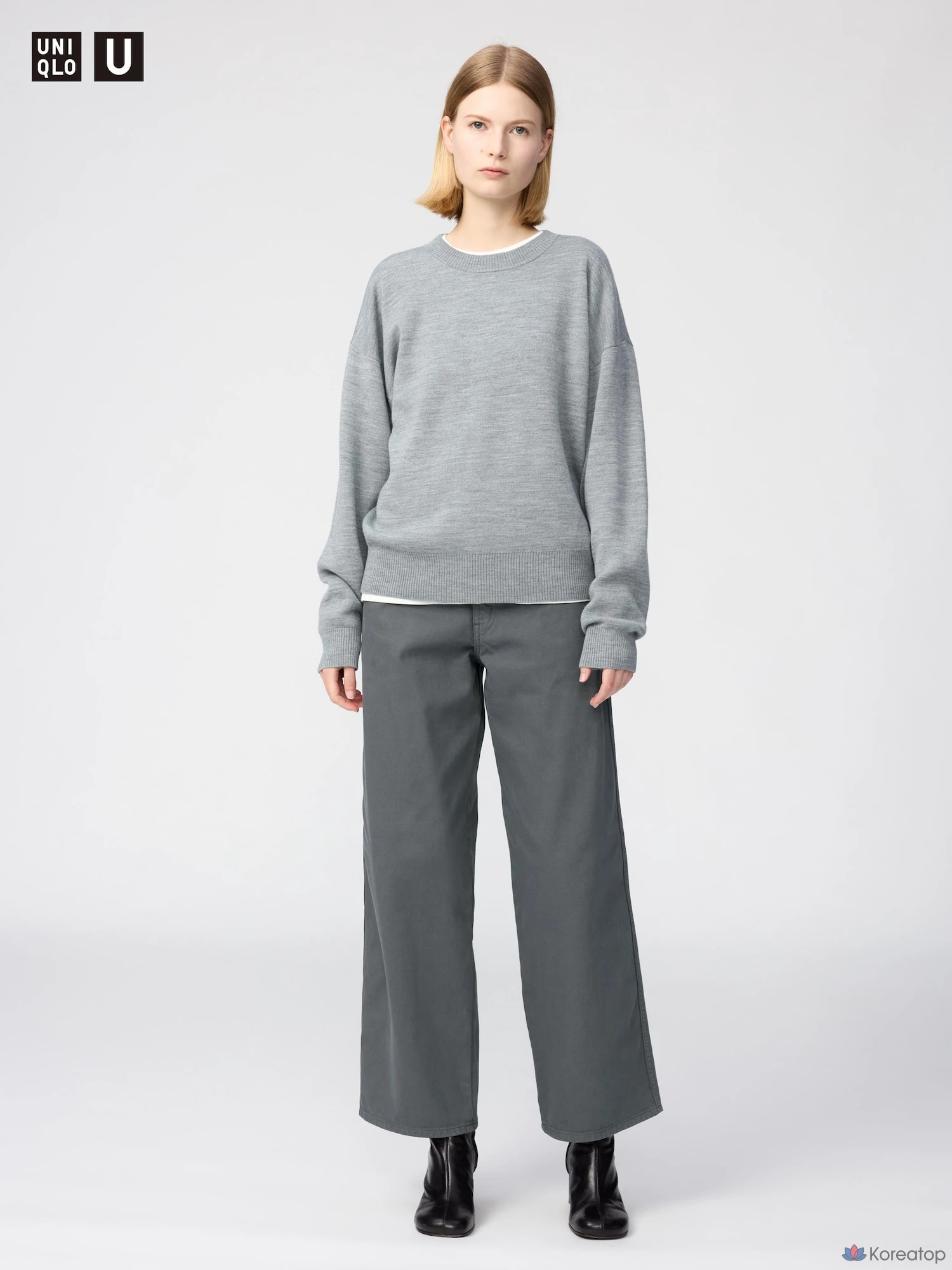 Свитер Uniqlo Double Face Crew Neck