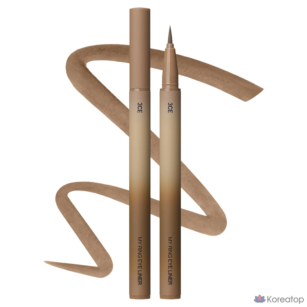 Подводка для глаз 3CE My Ring, 1 шт., молочно-коричневый цвет.